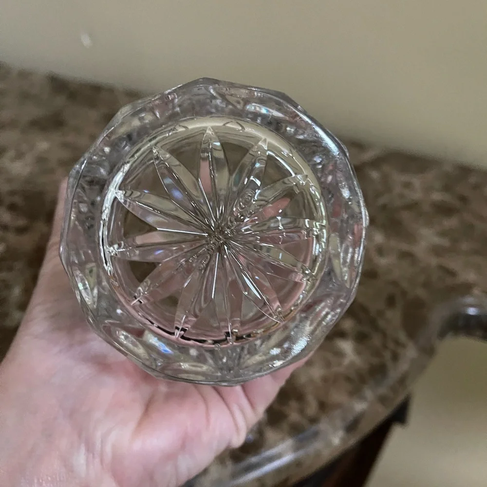 Rare Vintage ECHT Bleikristall Artmark Crystal And Ruby Red Design Vase